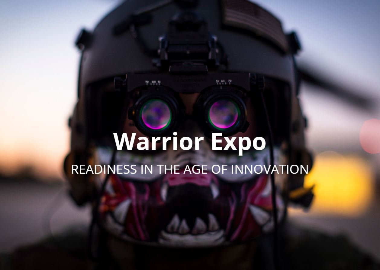 Warrior Expo banner. Readiness in the Age of Innovation