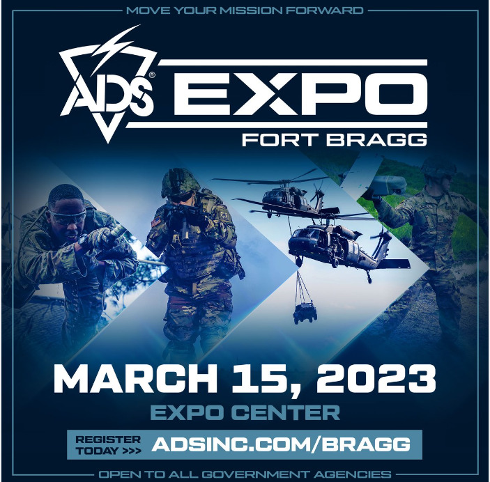 ADS Expo Fort Bragg event poster. March 15, 2023. Expo Center.
