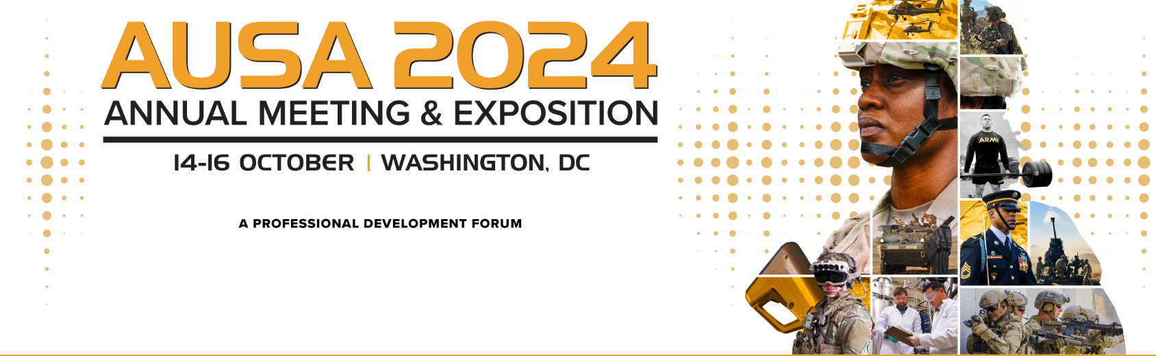 AUSA 2024 Event Graphic, 14-16 October, Washington DC